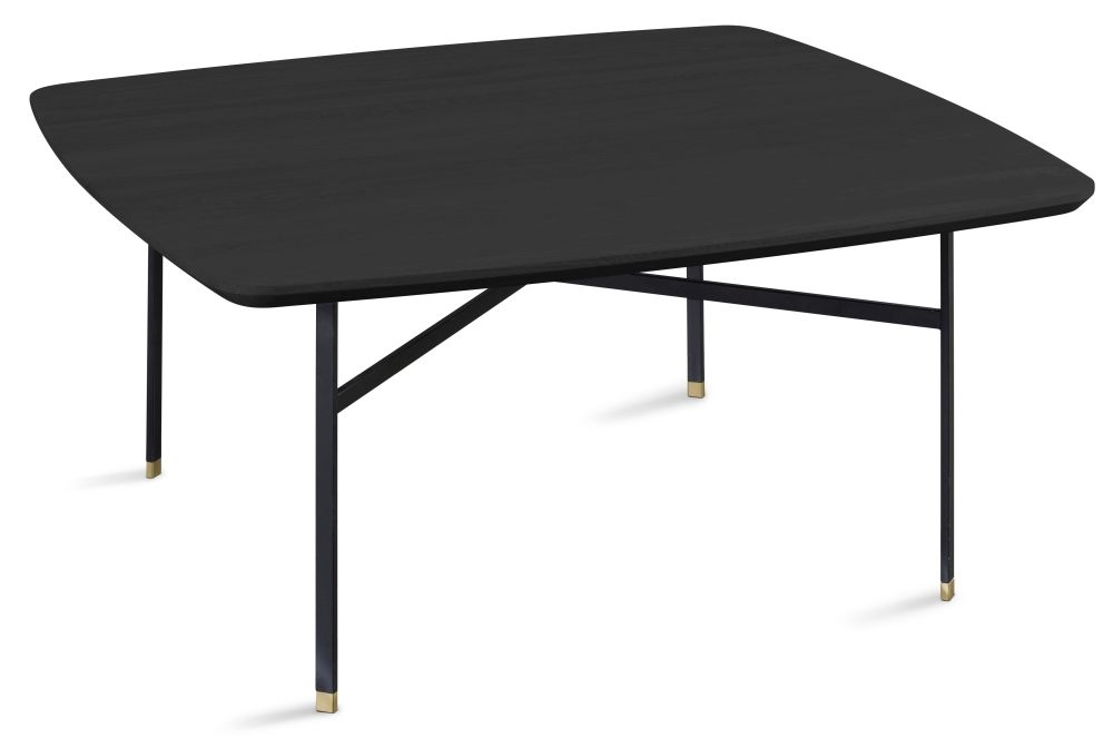 Product photograph of Skovby Sm242 Square Coffee Table With Steel Legs from Choice Furniture Superstore.