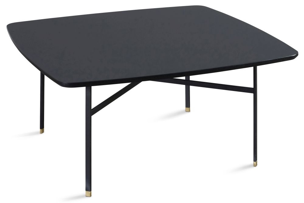 Product photograph of Skovby Sm242 Square Coffee Table With Steel Legs from Choice Furniture Superstore.