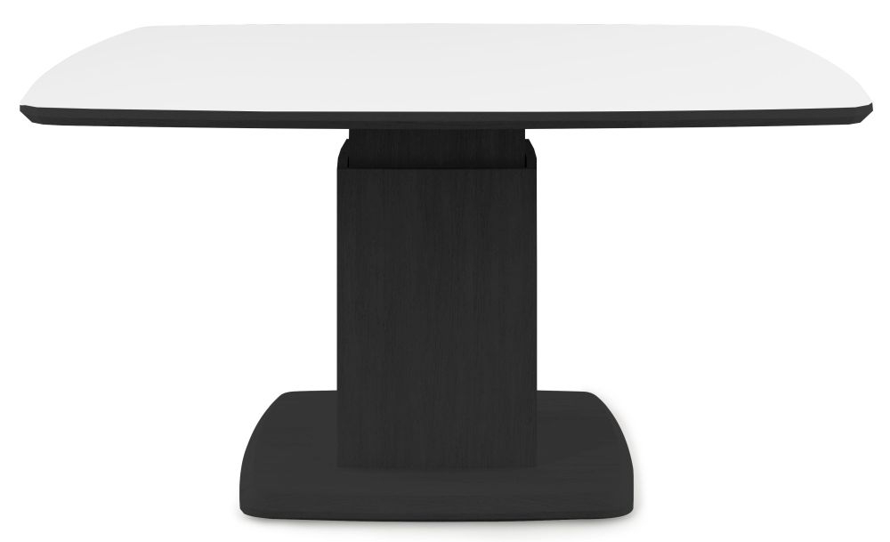 Product photograph of Skovby Sm242 Square Coffee Table With Pedestal Base from Choice Furniture Superstore.