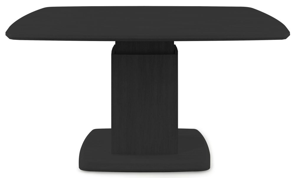 Product photograph of Skovby Sm242 Square Coffee Table With Pedestal Base from Choice Furniture Superstore.