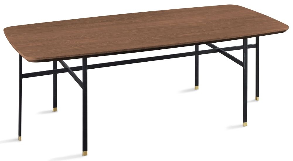 Product photograph of Skovby Sm244 Rectangular Coffee Table With Steel Legs from Choice Furniture Superstore.