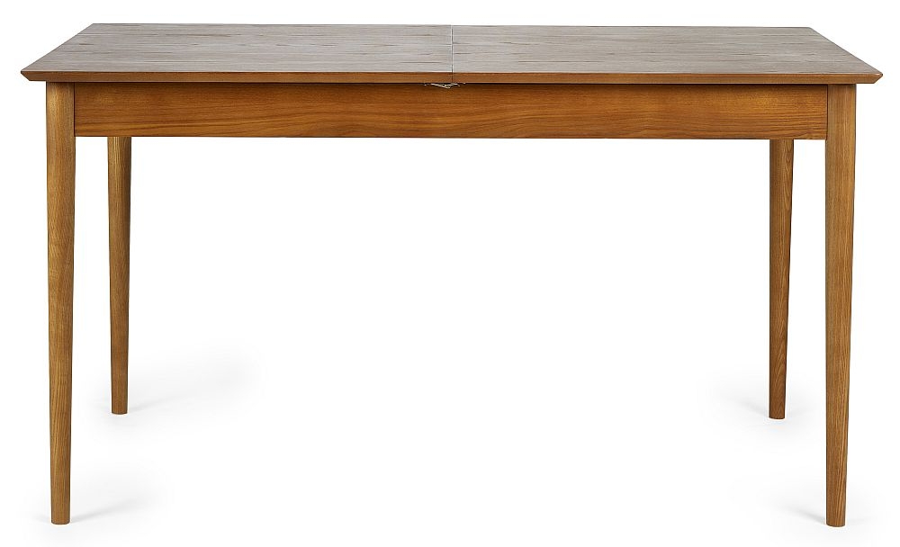 Product photograph of Lowry Cherry Wood Extending 4-6 Seater Dining Table With 2 Drawer from Choice Furniture Superstore.