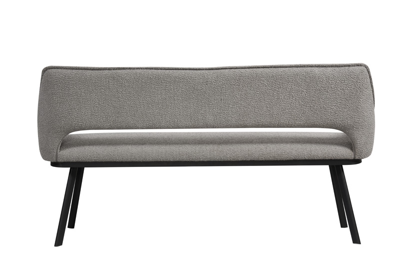 Product photograph of Black Metal Leg Dining Bench from Choice Furniture Superstore.