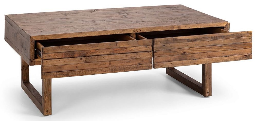 Product photograph of Woburn Brown 2 Drawer Coffee Table from Choice Furniture Superstore.