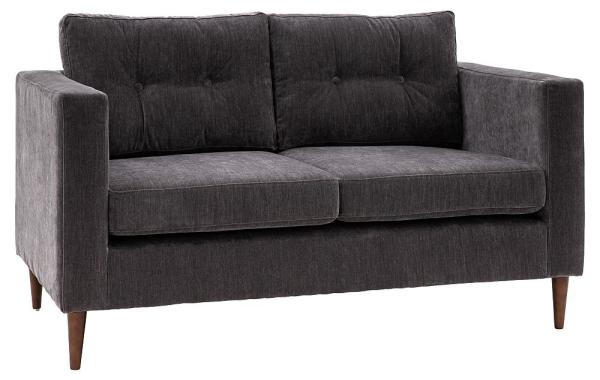 Product photograph of Whitwell 2 Seater Charcoal Fabric Sofa from Choice Furniture Superstore.