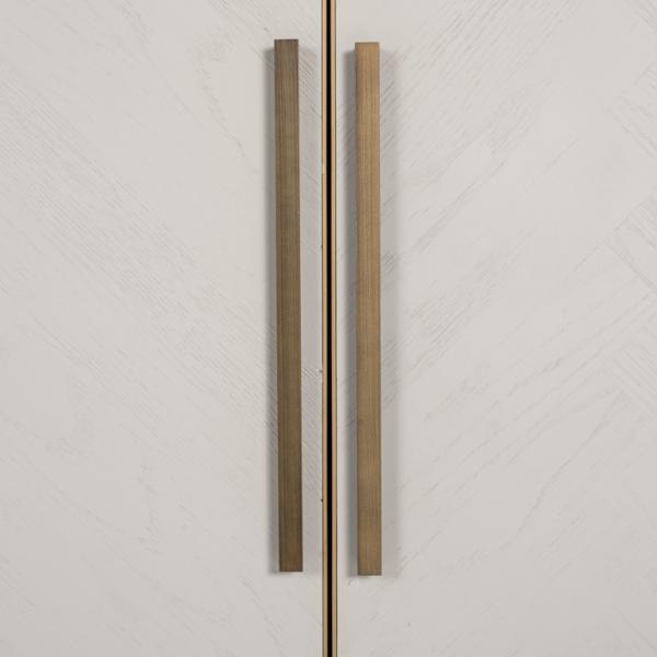 Product photograph of Whitebone Brass 4 Door Sideboard - 225cm from Choice Furniture Superstore.