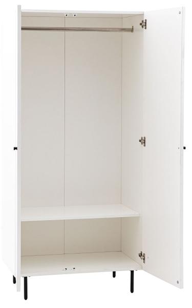 Product photograph of Buckhurst 2 Door Wardrobe - Comes In White Grey And Blue Options from Choice Furniture Superstore.