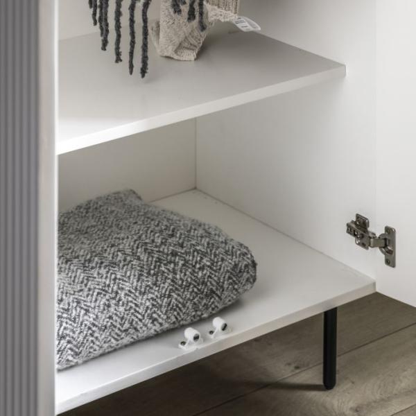 Product photograph of Buckhurst 2 Door Wardrobe - Comes In White Grey And Blue Options from Choice Furniture Superstore.