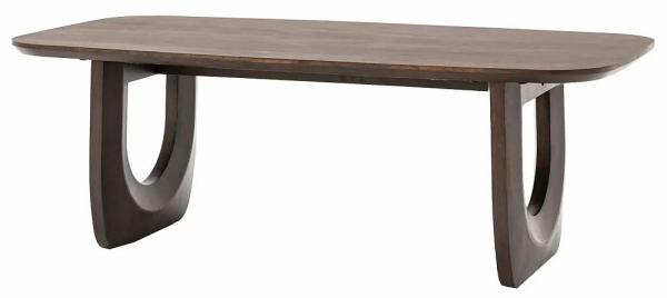 Product photograph of Arc Walnut Mango Wood Coffee Table from Choice Furniture Superstore.