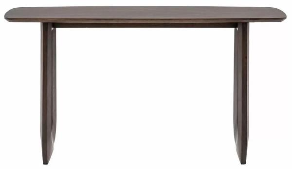 Product photograph of Arc Dark Mango Wood 150cm Console Table from Choice Furniture Superstore.