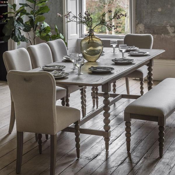 Product photograph of Artisan Natural 8 Seater Extending Dining Table from Choice Furniture Superstore.