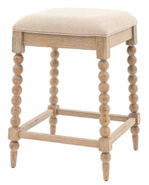 Product photograph of Artisan Natural Square Barstool Solid In Pairs from Choice Furniture Superstore.