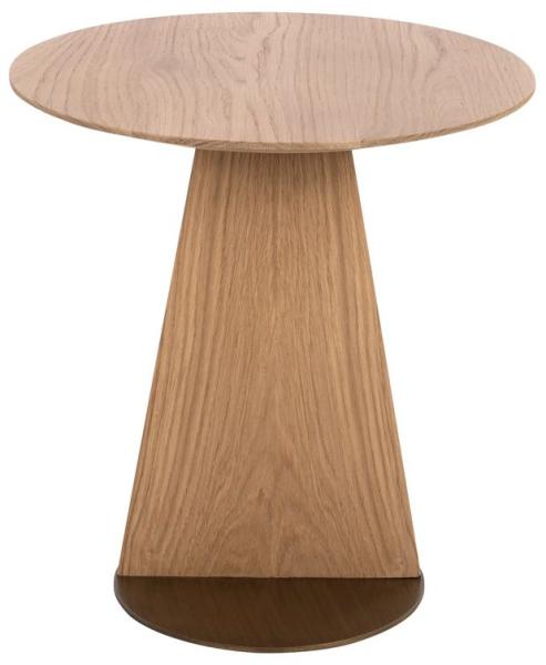 Product photograph of Belfort Oak Round Sofa Table from Choice Furniture Superstore.
