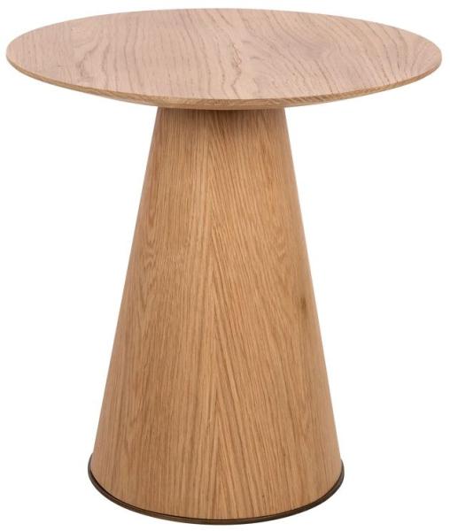 Product photograph of Belfort Oak Round Sofa Table from Choice Furniture Superstore.