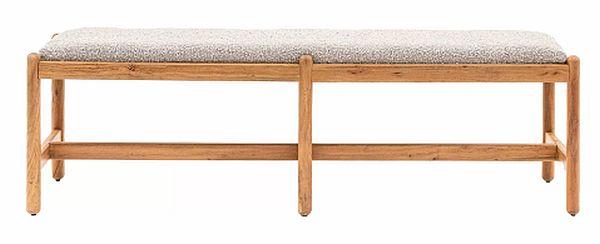 Product photograph of Cannes Natural Acacia Dining Bench from Choice Furniture Superstore.