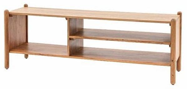 Product photograph of Cannes Natural Acacia Media Unit from Choice Furniture Superstore.
