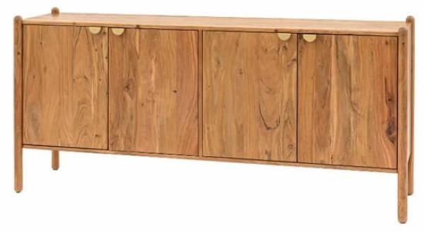 Product photograph of Cannes Acacia Wood 175cm Large Sideboard - 4 Doors from Choice Furniture Superstore.