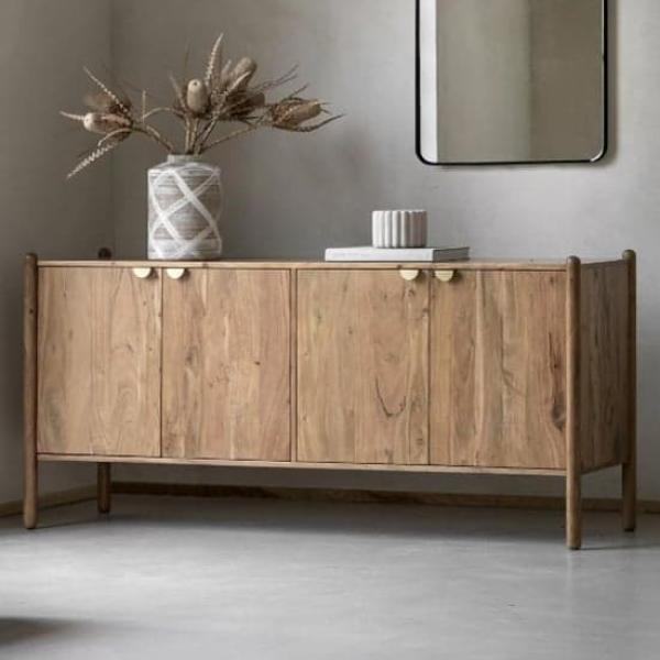 Product photograph of Cannes Acacia Wood 175cm Large Sideboard - 4 Doors from Choice Furniture Superstore.