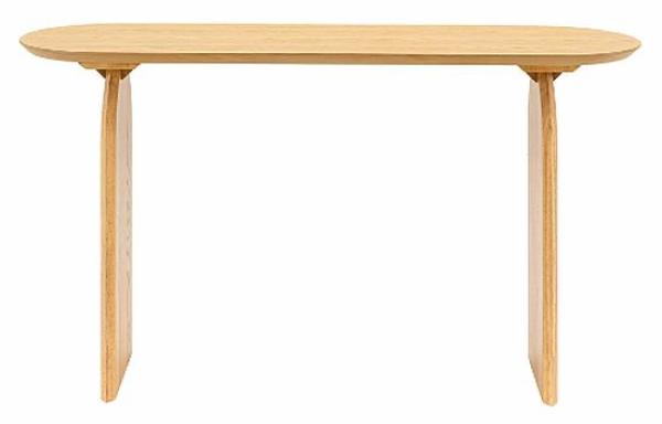 Product photograph of Geo Natural 130cm Oval Console Table from Choice Furniture Superstore.