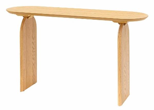 Product photograph of Geo Natural 130cm Oval Console Table from Choice Furniture Superstore.