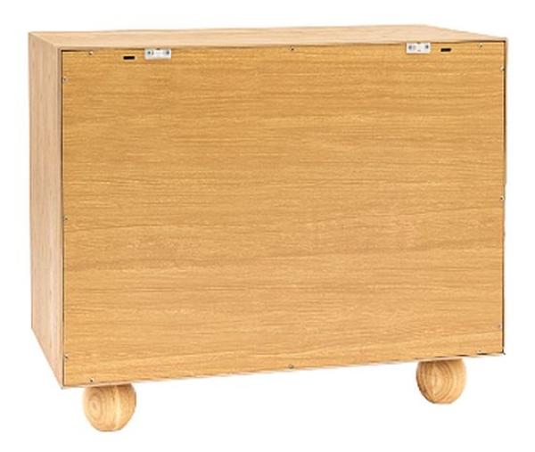 Product photograph of Geo Natural Geomatric 85cm Small Sideboard - 2 Doors from Choice Furniture Superstore.