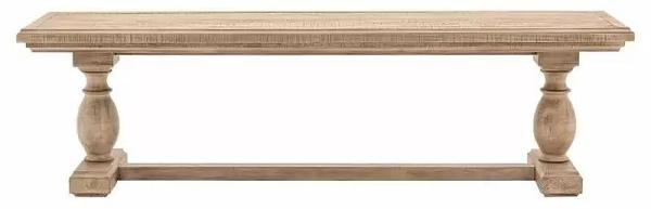 Product photograph of Vancouver Natural Dining Bench from Choice Furniture Superstore.