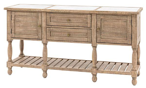 Product photograph of Vancouver Natural 2 Door 2 Drawer Sideboard from Choice Furniture Superstore.