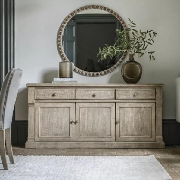 Product photograph of Vancouver Natural Large Sideboard - 3 Doors from Choice Furniture Superstore.