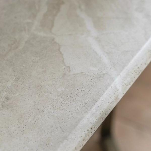 Product photograph of Moderna Travertine Stone 110cm Console Table from Choice Furniture Superstore.