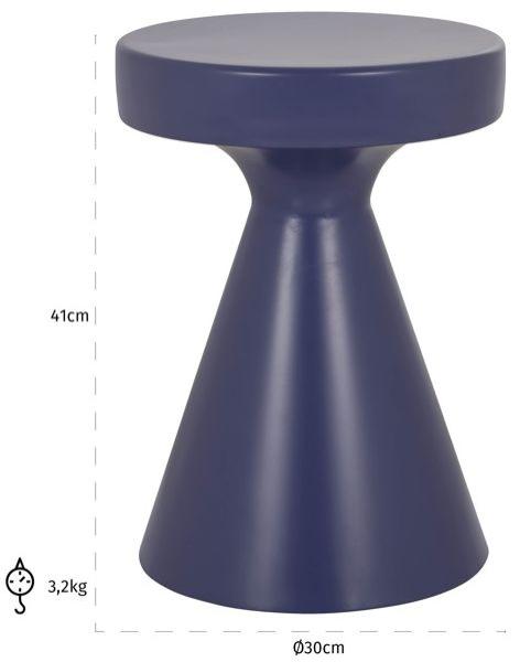 Product photograph of Kimble Purple Round Side Table from Choice Furniture Superstore.