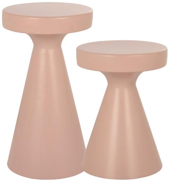 Product photograph of Kimble Pink Round Side Table from Choice Furniture Superstore.