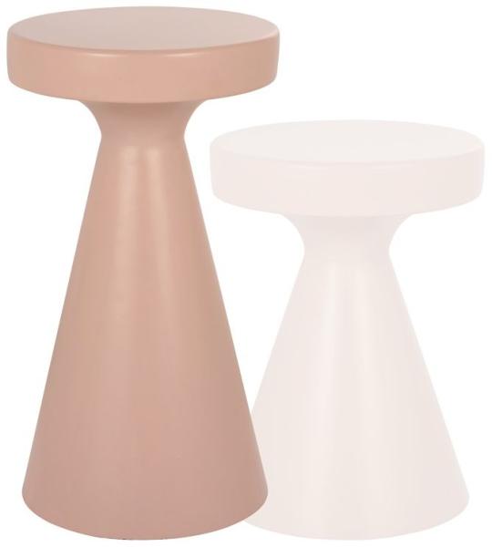 Product photograph of Kimble Pink Large Round Side Table from Choice Furniture Superstore.