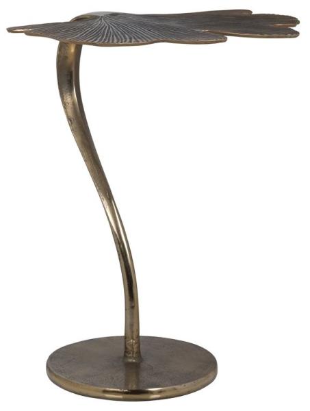 Product photograph of June Brushed Gold Side Table from Choice Furniture Superstore.