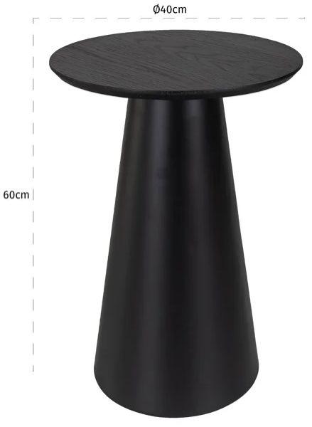 Product photograph of Jazz Black Round Side Table from Choice Furniture Superstore.