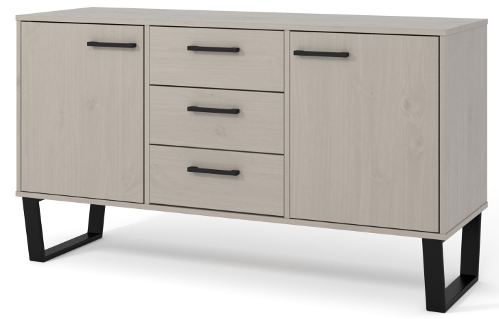 Product photograph of Texas Grey 2 Door Medium Sideboard from Choice Furniture Superstore.