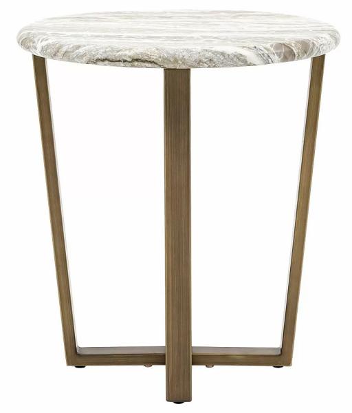 Product photograph of Lucien Green Faux Marble Top Side Table from Choice Furniture Superstore.