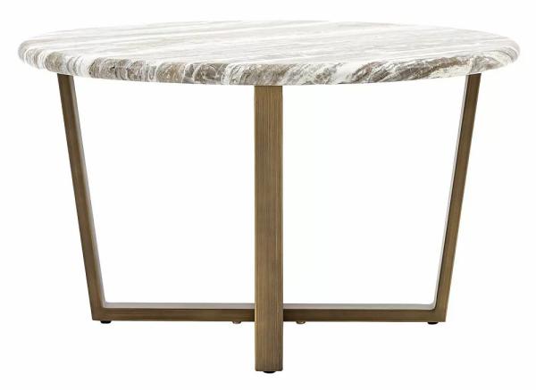 Product photograph of Lusso Green Faux Marble Top Round Coffee Table from Choice Furniture Superstore.