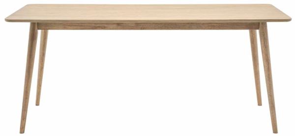 Product photograph of Panelled 180cm Grey Washed Oak Dining Table from Choice Furniture Superstore.