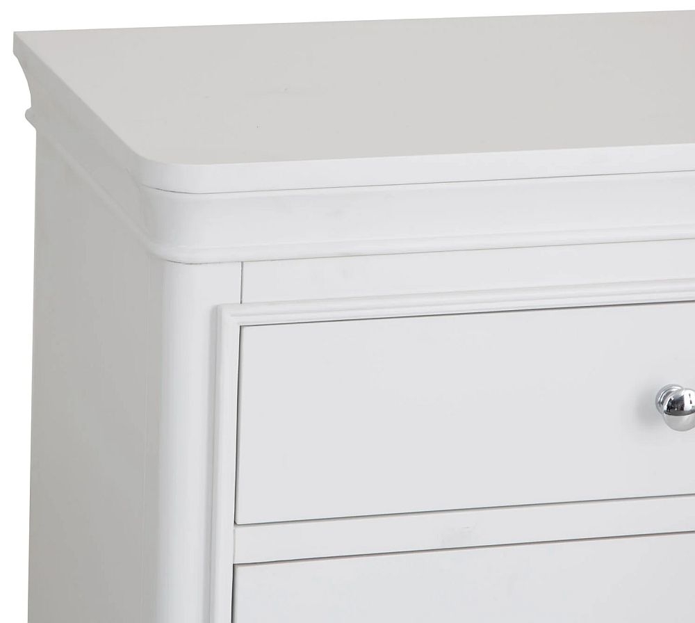 Product photograph of Selden White 6 Drawer Chest from Choice Furniture Superstore.