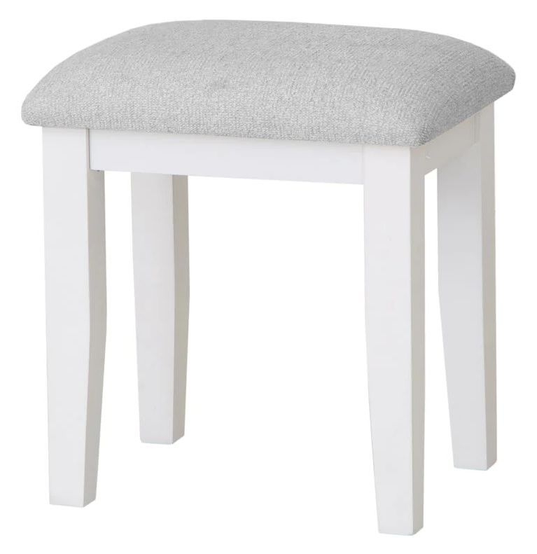 Product photograph of Selden White Stool from Choice Furniture Superstore.