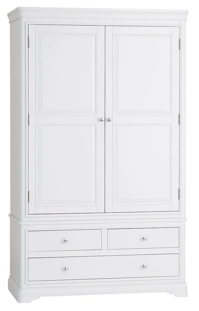 Product photograph of Selden White 2 Door 3 Drawer Combi Wardrobe from Choice Furniture Superstore.