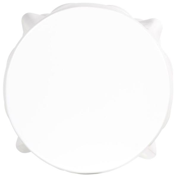 Product photograph of Christy White Round Side Table from Choice Furniture Superstore.