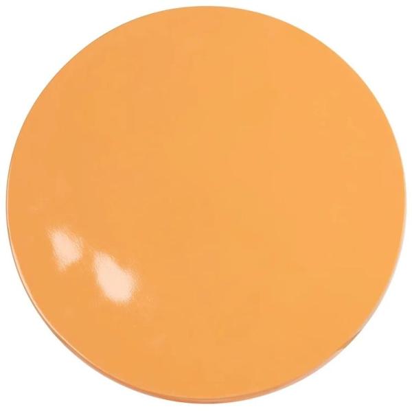 Product photograph of Rosly Orange Round Side Table from Choice Furniture Superstore.