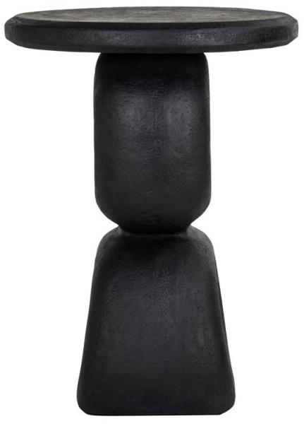 Product photograph of Everlee Black Round Side Table from Choice Furniture Superstore.