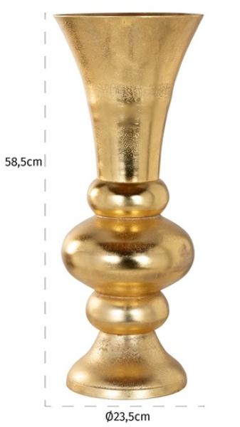 Product photograph of Jaylen Light Gold Vase from Choice Furniture Superstore.