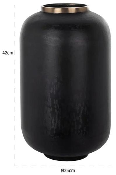 Product photograph of Densley Black Big Vase from Choice Furniture Superstore.