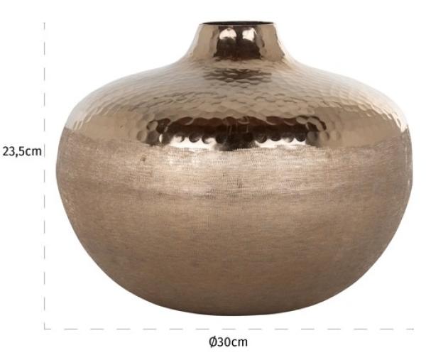 Product photograph of Hanna Gold Big Vase from Choice Furniture Superstore.