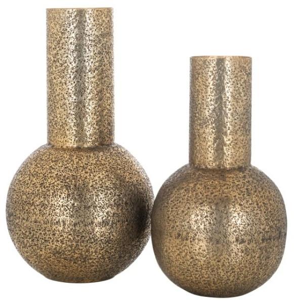 Product photograph of Darcey Brushed Gold Big Vase from Choice Furniture Superstore.