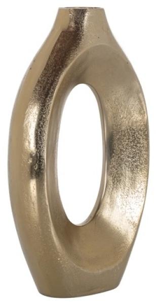 Product photograph of Alma Brushed Gold Small Vase from Choice Furniture Superstore.