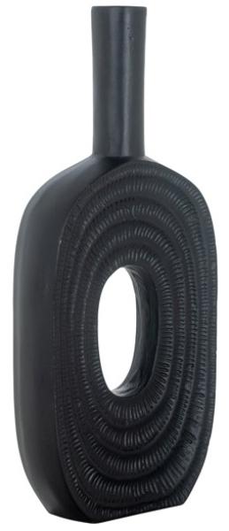 Product photograph of Emar Black Large Vase from Choice Furniture Superstore.